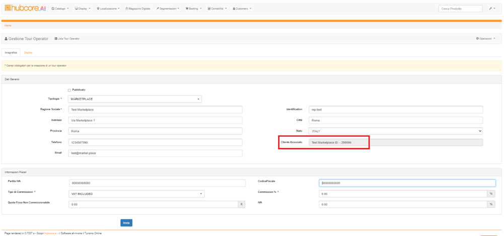 Distribuzione a TO Marketplace con integrazione API6